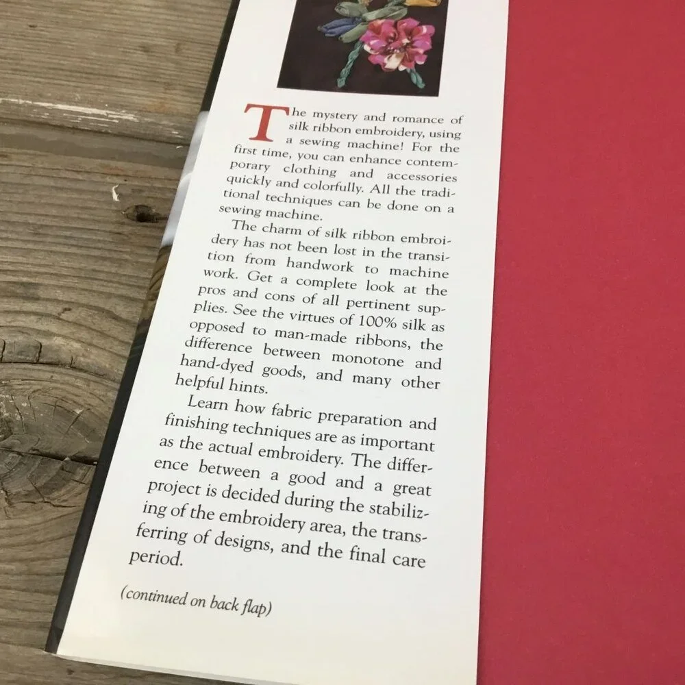 Silk Ribbon Machine Embroidery By Nancy Bednar Hardcover Book
